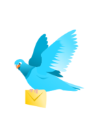 A Flying Pigeon delivering a message