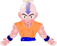 Arrow Man Character Bald Martial Arts Fighter Avatar Muscular