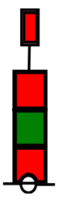 beacon red-green-red IALA A
