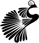 Bird With Large Feather Vector