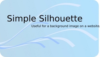 Blue Simple Silhouette Design Light Website Background