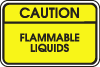 Caution Flammable Liquids