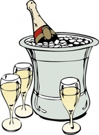 Champagne On Ice clip art
