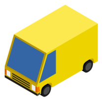 CM Isometric Yellow Van