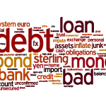 Colorful Financial Words Vector Cloud