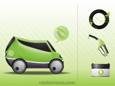 Eco Car Vector
