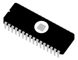 EPROM chip integrated circuit memory IC