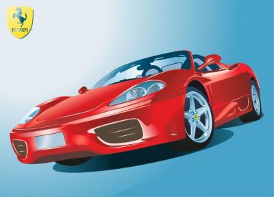 Ferrari Sports Car Vector