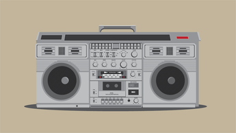 Free Detailed Boombox Vector