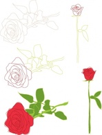 Free Valentines Vectors Roses