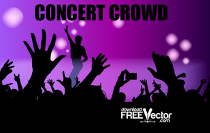 Free Vector Concert Crowd