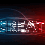 Glowing Light Text Vector Effect