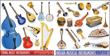 Musical instrument vector icon
