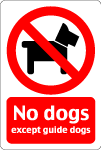 No Dogs Allowed Vector Sign