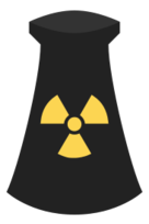 Nuclear Power Plant Icon Symbol 3