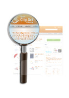 OpenClipArt on Magnifying Glass