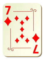 Ornamental deck: 7 of diamonds
