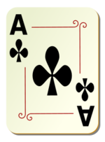 Ornamental deck: Ace of clubs