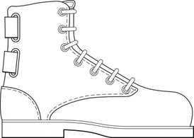 Outline Clothing Shoe Boot Heavy Duty Workshop Heavy Duty