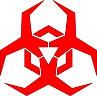 Pbcrichton Malware Hazard Symbol Red clip art