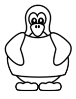 Penguin with a shirt 1