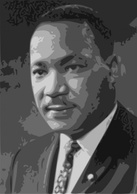 People Silhouette Martin Luther King Face Cartoon Cdc Bac Cac Of Jr Mlk Marther
