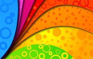 Rainbow Colors on Vector Background