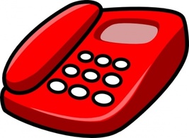 Red Mimooh Phone Office Telephone Voice Voip Telephon Telefone Telephones
