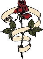 Scroll Tree Ribbon Rose Plant Vine Tattoo Tattoos Scrolls