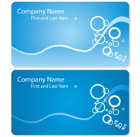 Sea Business Card Vector Template Free