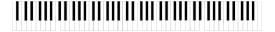 Standard 88-key Piano Keyboard