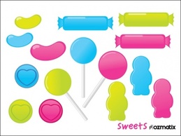 Sweets Vectors made by Ozmatix.com. Feel free to use these vectors any way you wish.
