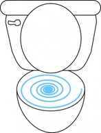 Swirly Toilet clip art
