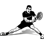 Tennis Player Novak Djokovic Vector
