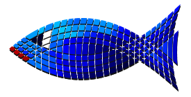 Tiled Blue Fish