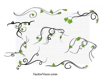 Vector Floral Swirl