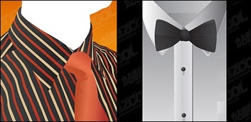 Vector shirt and tie material