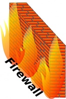 Wall Brick Computer Firewall Network Fire Security System