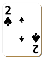 White deck: 2 of spades
