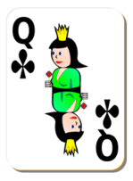 White Deck: Queen of Clubs