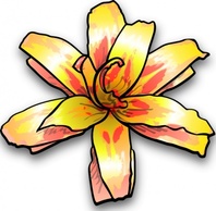 Yellow Flower clip art